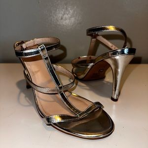 Silver strap sandals